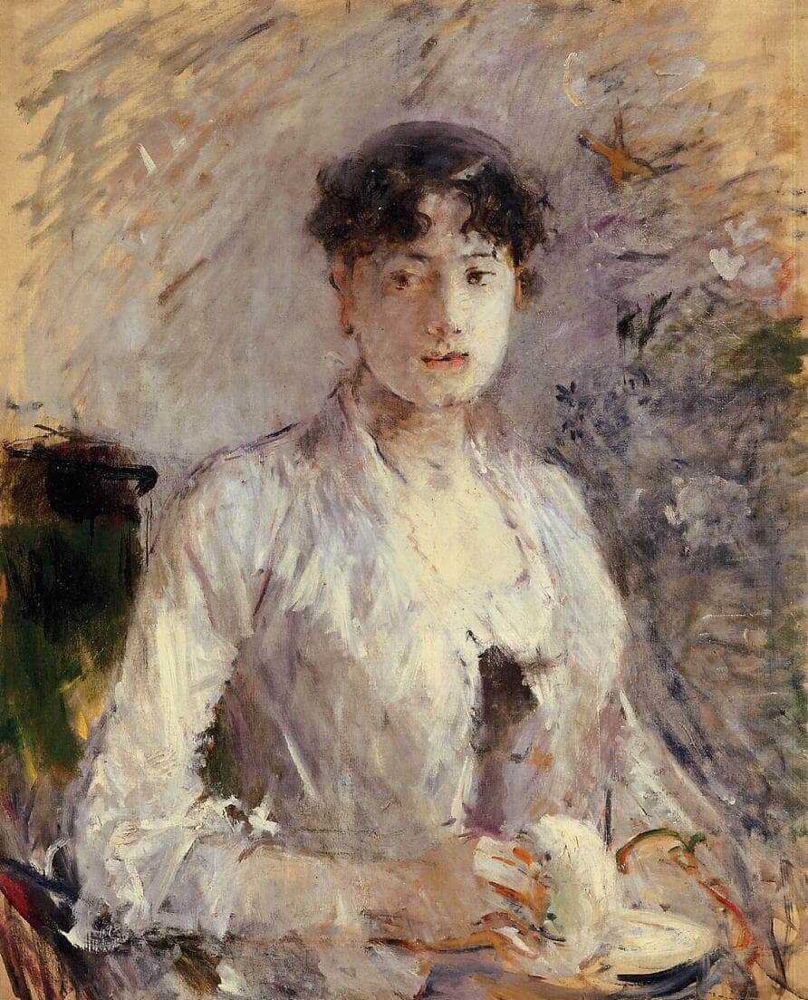 « Jeune femme en mauve » par Berthe Morisot